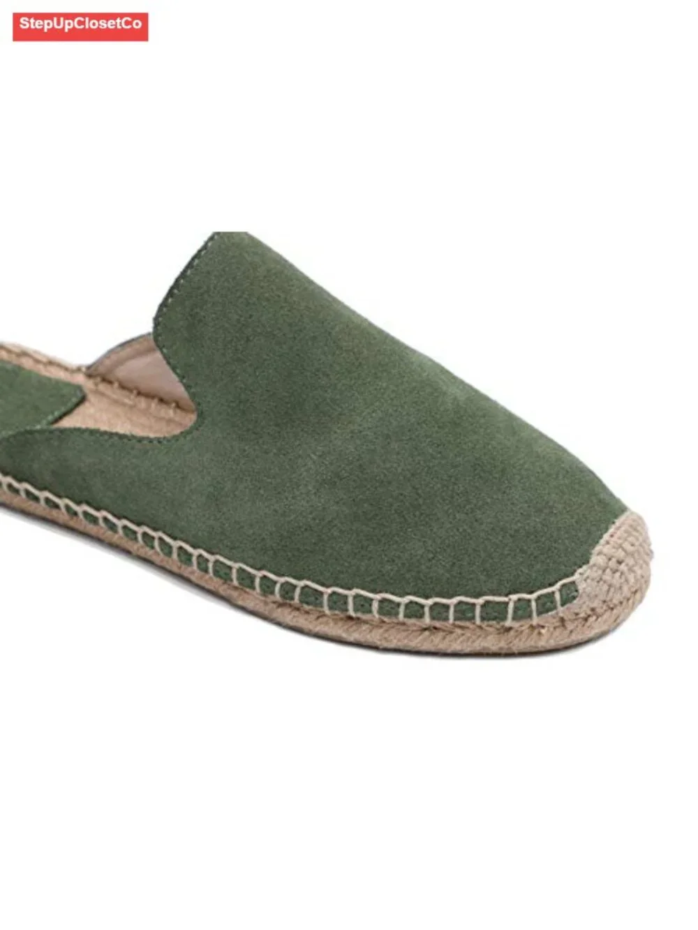 Women's Simple Mule Breathable Flat Espadrilles Shoes, Pure Color Mules